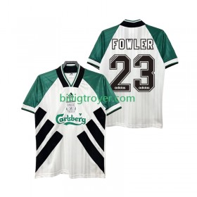 Billige Fotballdrakter Liverpool FOWLER 23 1993 1995 Retro Bortedraktsett Kortermet